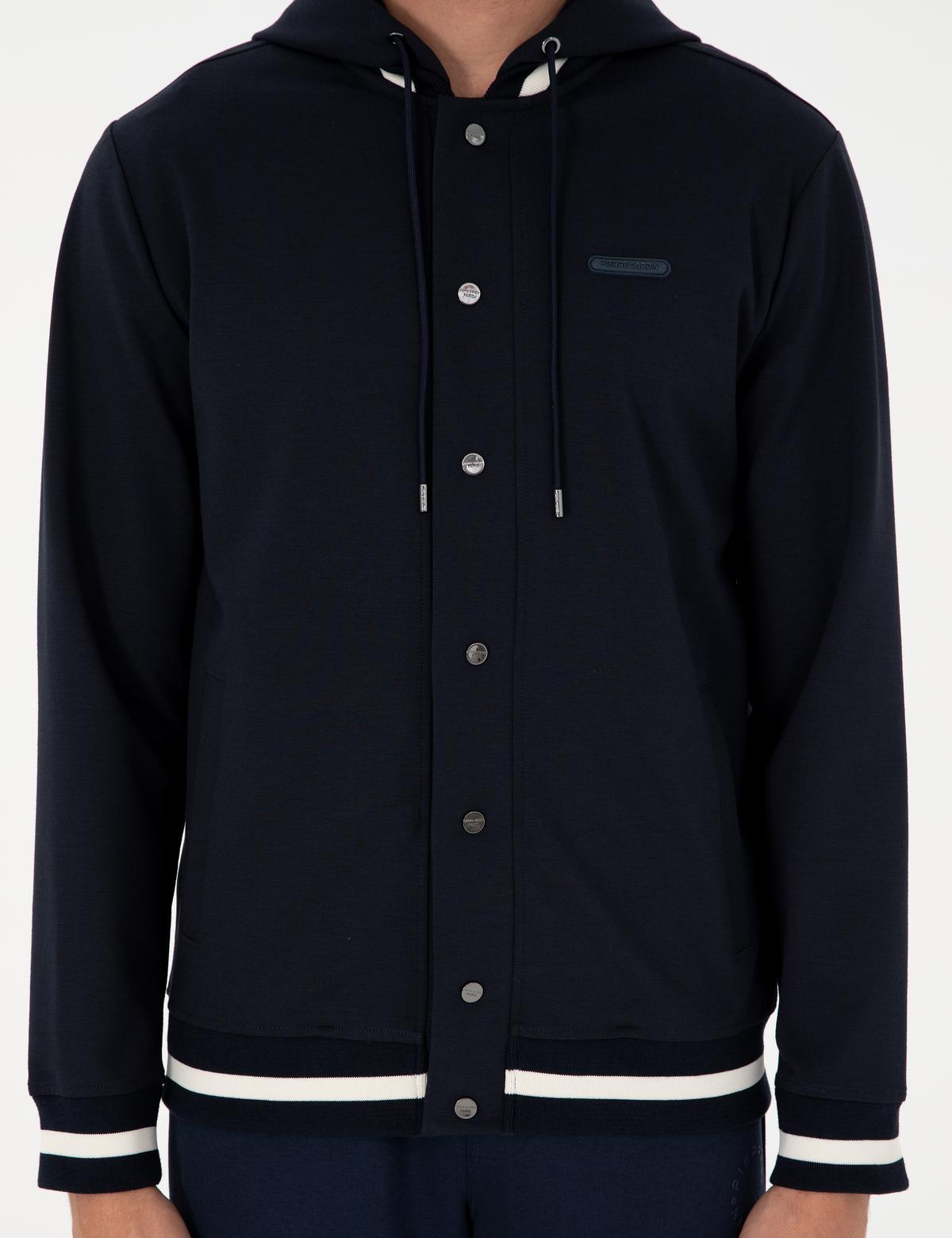 Lacivert Regular Fit Örme Hırka - 50292482007