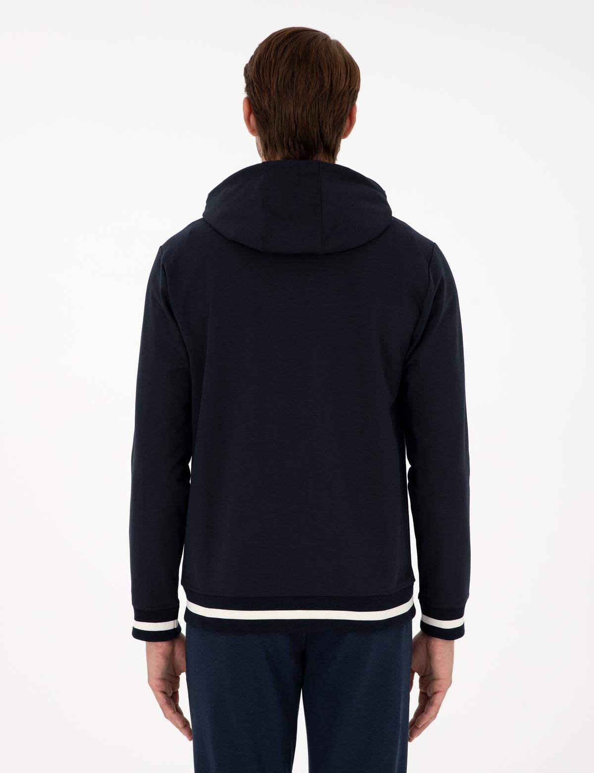 Lacivert Regular Fit Örme Hırka - 50292482007