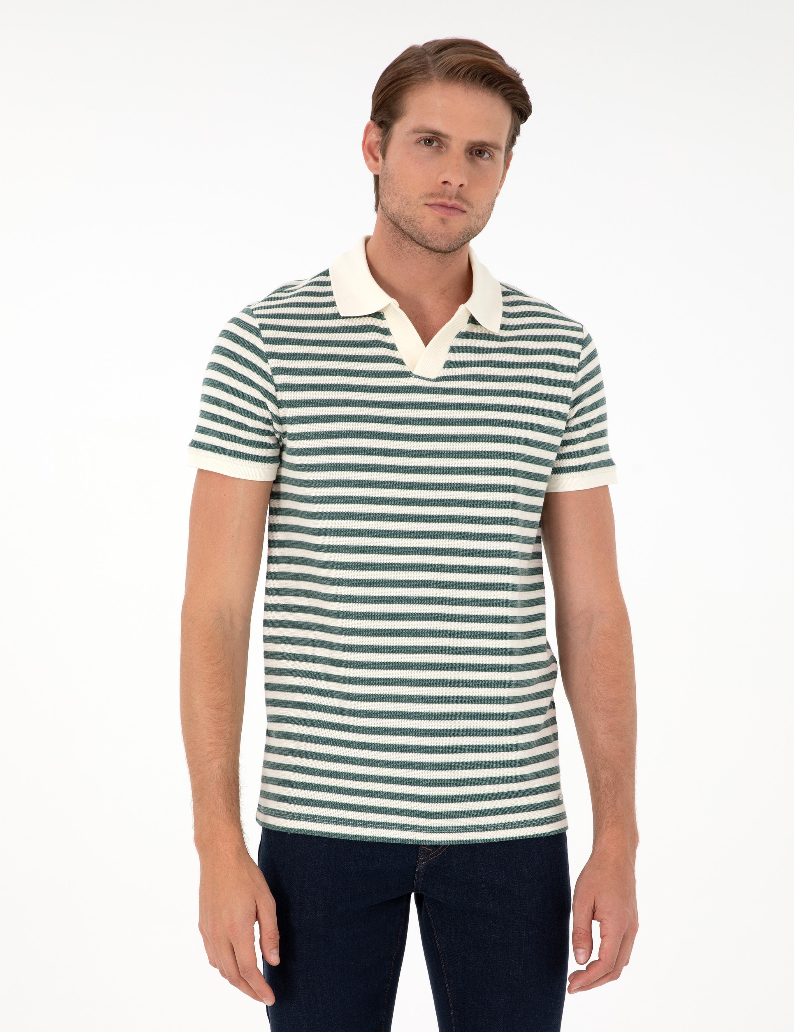 Yeşil Slim Fit Tişört