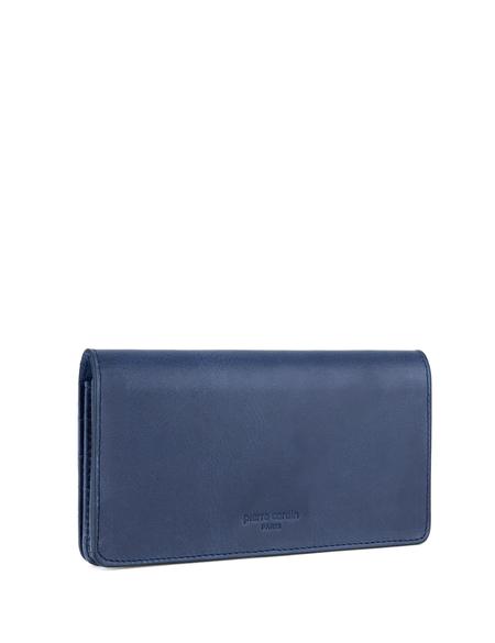 Erkek Lacivert Deri Cüzdan - 50305186003