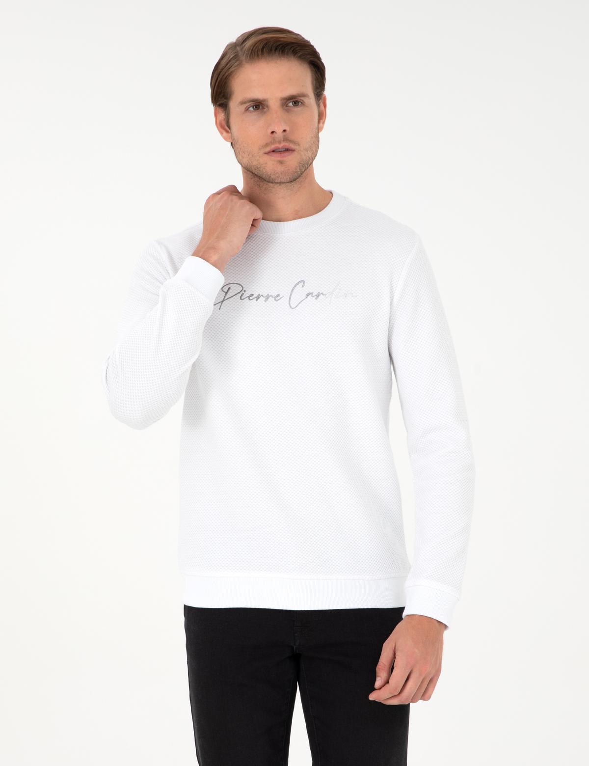 Ekru Regular Fit Sweatshirt