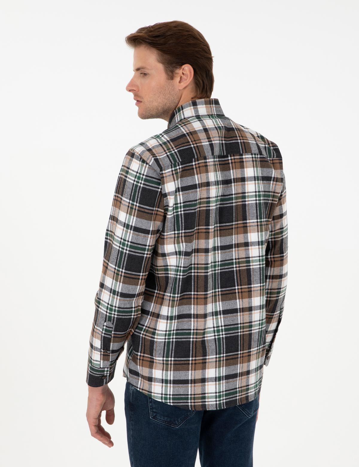 Kahverengi Comfort Fit Oduncu Gömlek - 50292889016