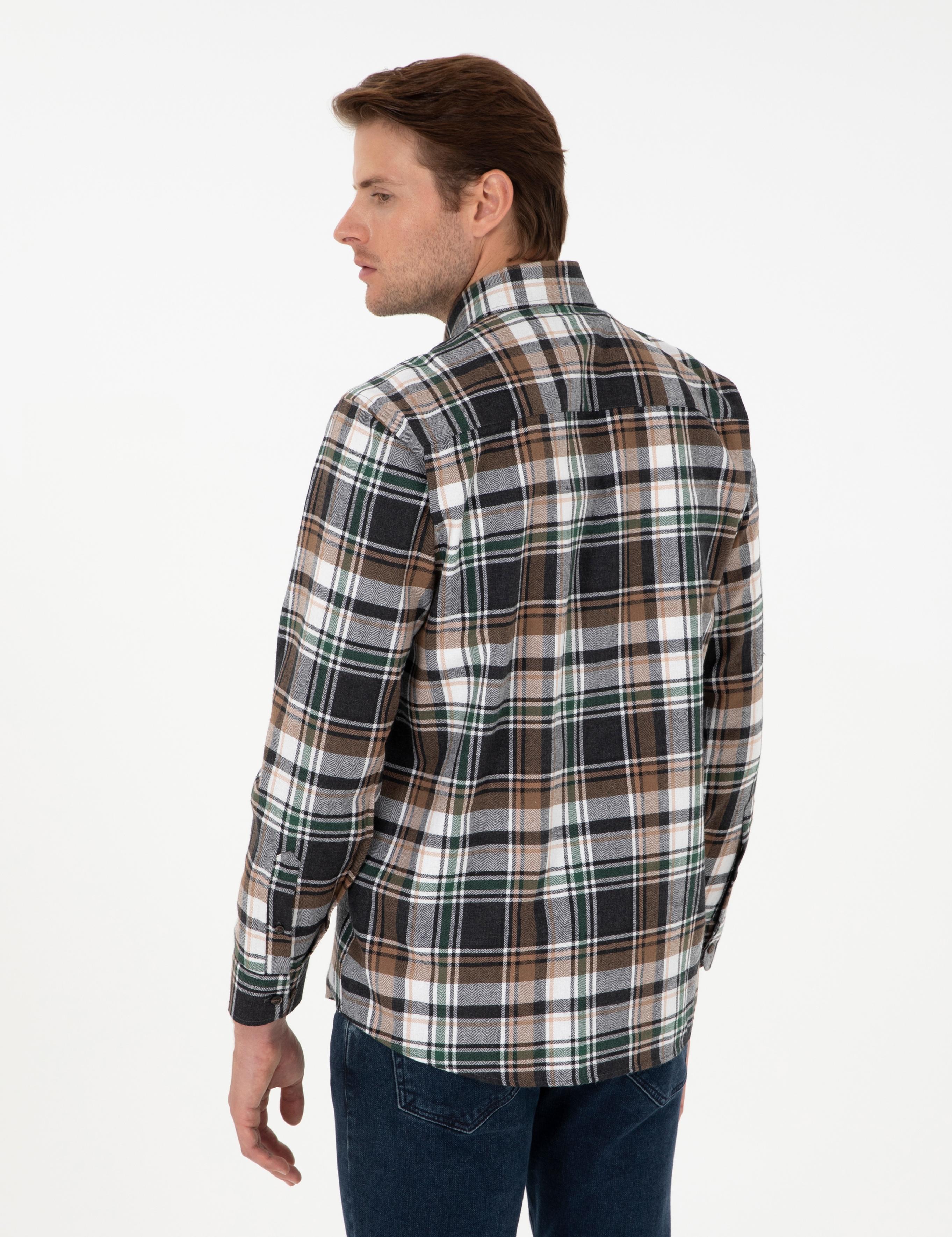 Kahverengi Comfort Fit Oduncu Gömlek