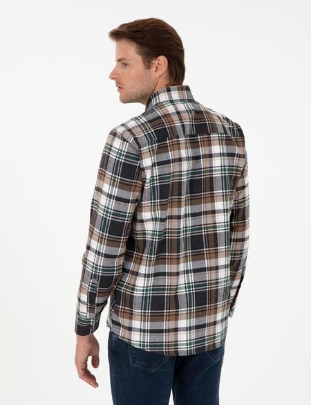 Kahverengi Comfort Fit Oduncu Gömlek - 50292889016