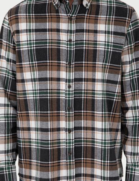 Kahverengi Comfort Fit Oduncu Gömlek - 50292889016