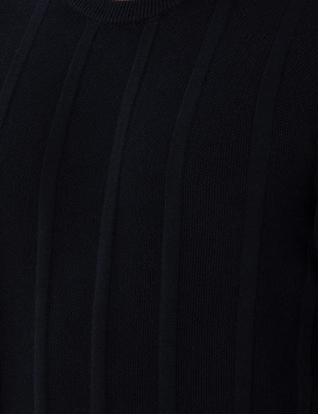 Lacivert Slim Fit Bisiklet Yaka Triko Kazak - 50300531006