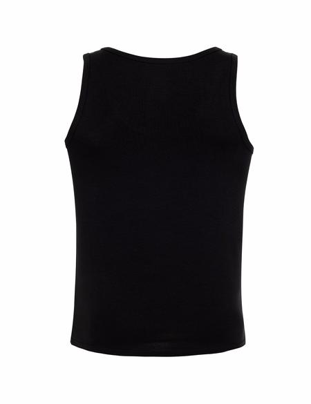 Siyah Pamuk Modal Karışımlı 2'li Atlet - 50288803003