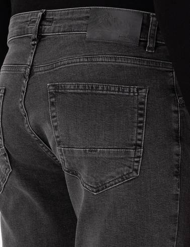 Antrasit Straight Fit Jean Pantolon