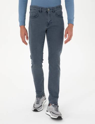 Gri Slim Fit Jean Pantolon
