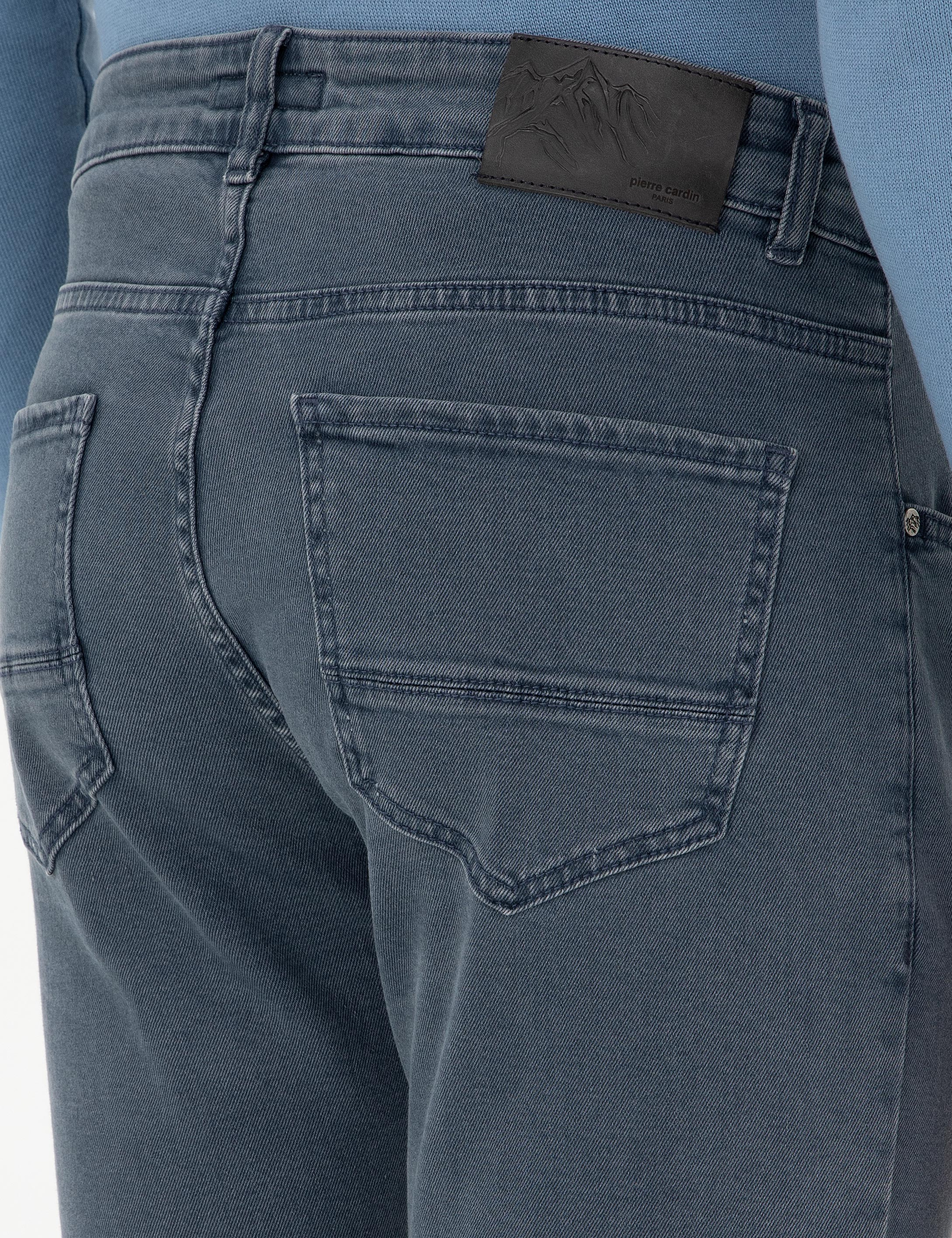Gri Slim Fit Jean Pantolon - Image 6