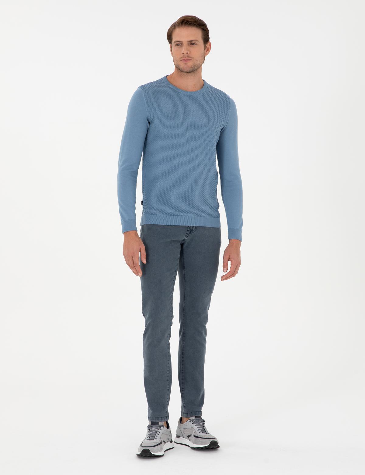 Gri Slim Fit Jean Pantolon - 50295828009