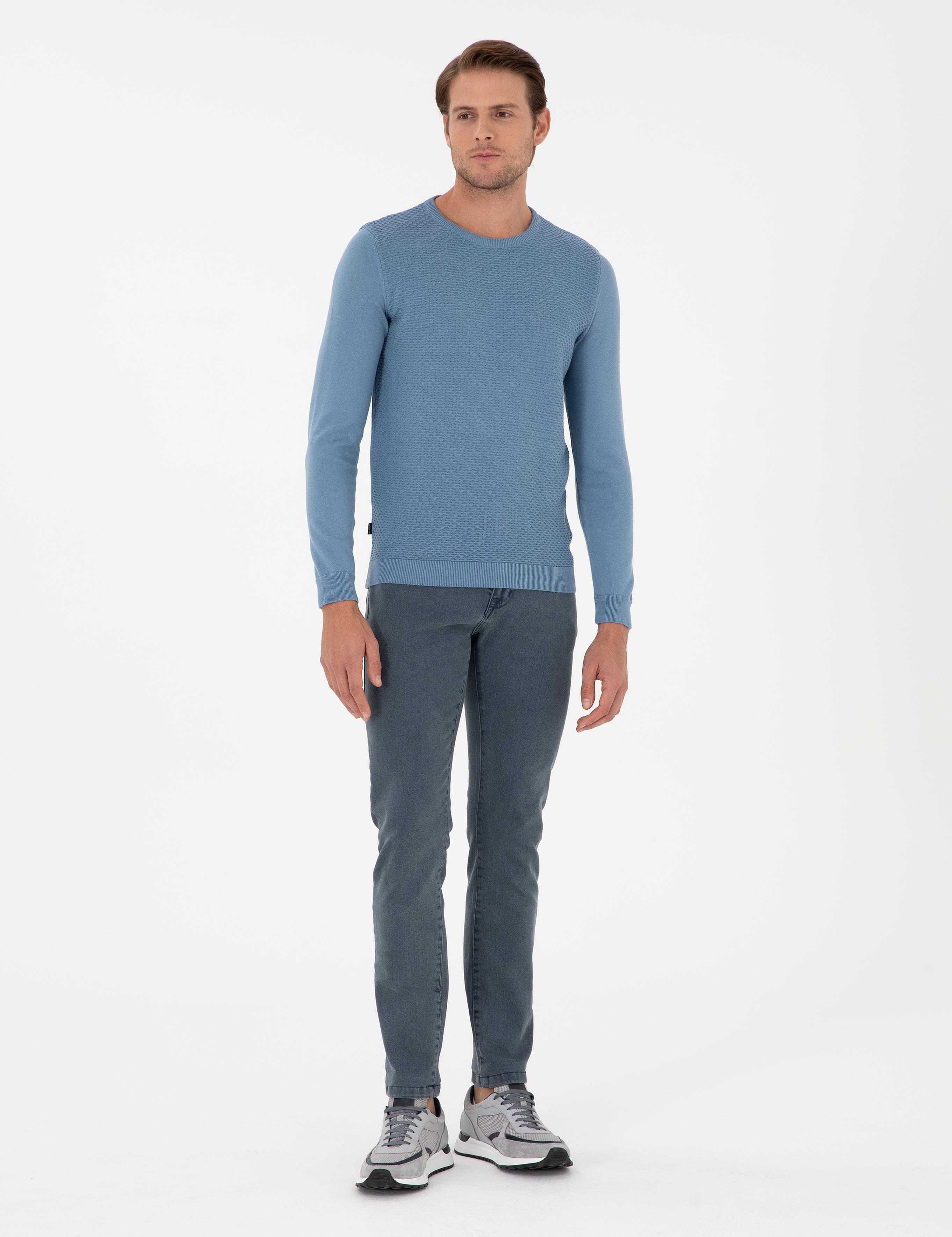 Gri Slim Fit Jean Pantolon