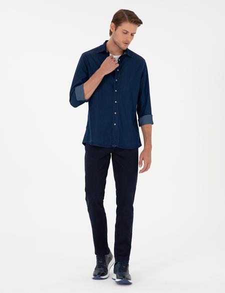 Lacivert Straight Fit Jean Pantolon - 50299987014