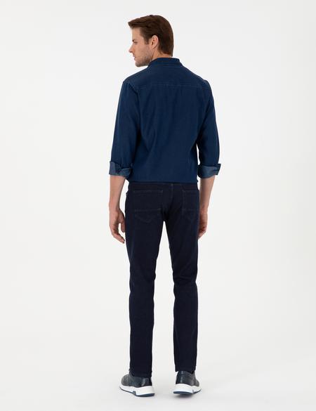 Lacivert Straight Fit Jean Pantolon - 50299987014