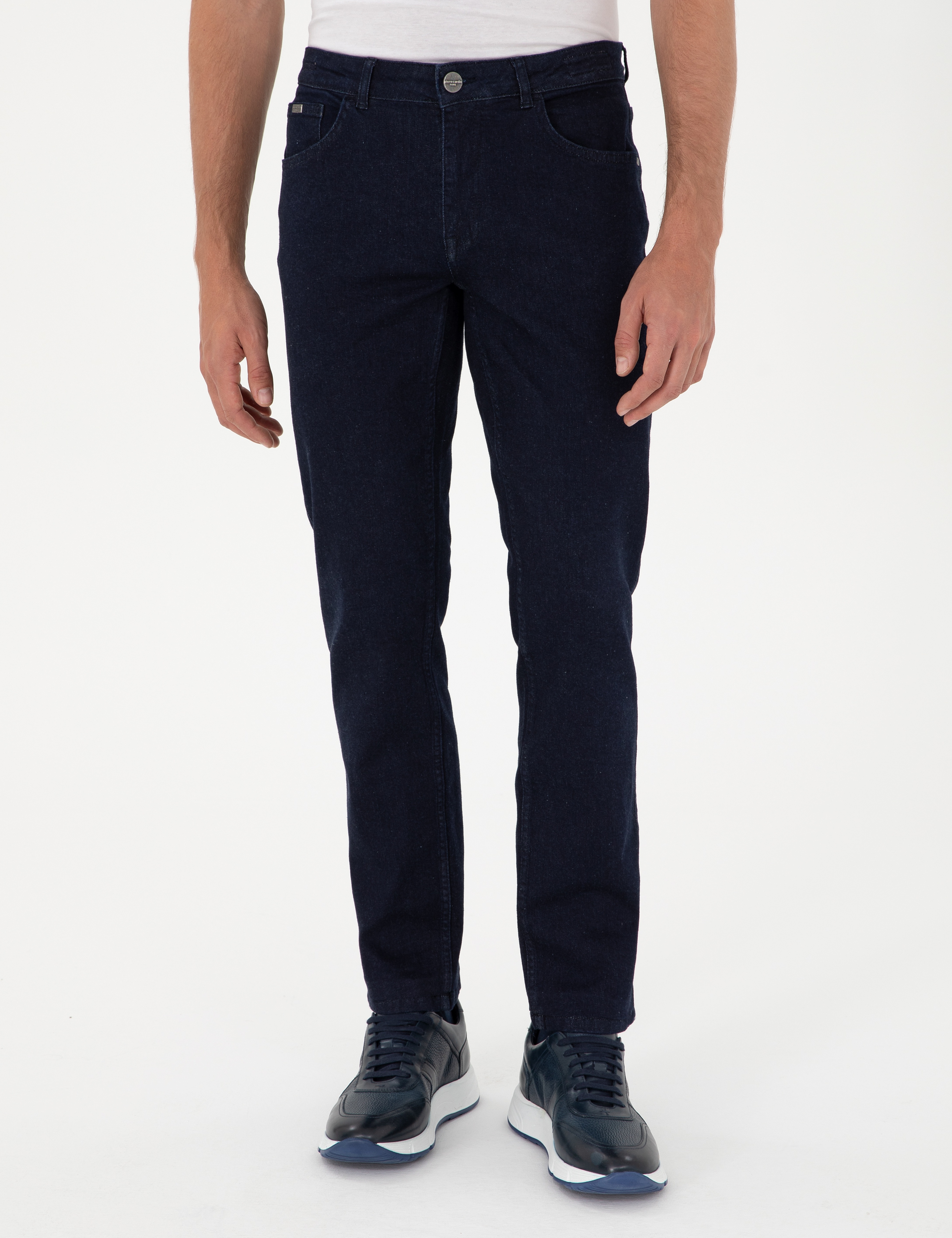 Lacivert Straight Fit Jean Pantolon - Image 2