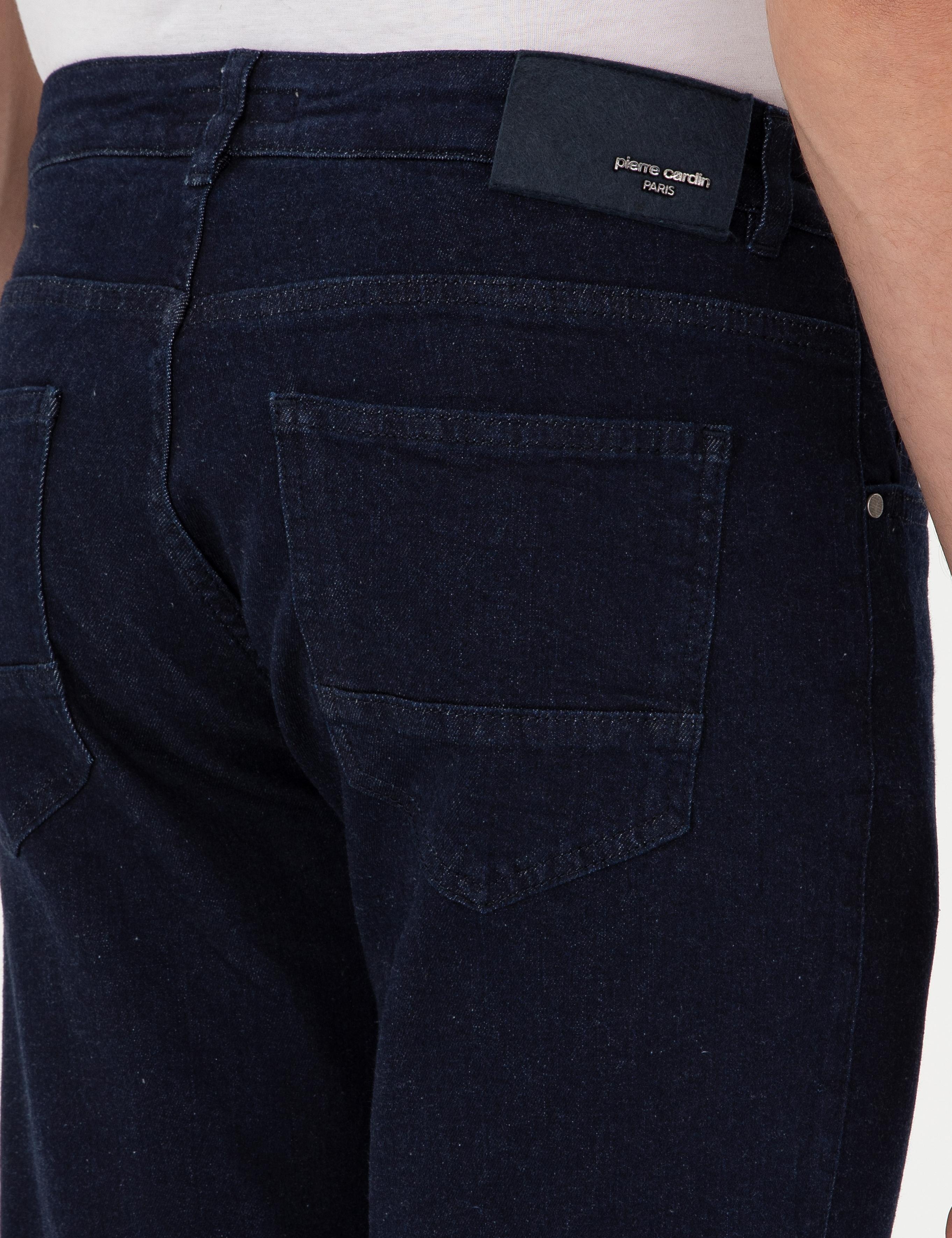Lacivert Straight Fit Jean Pantolon
