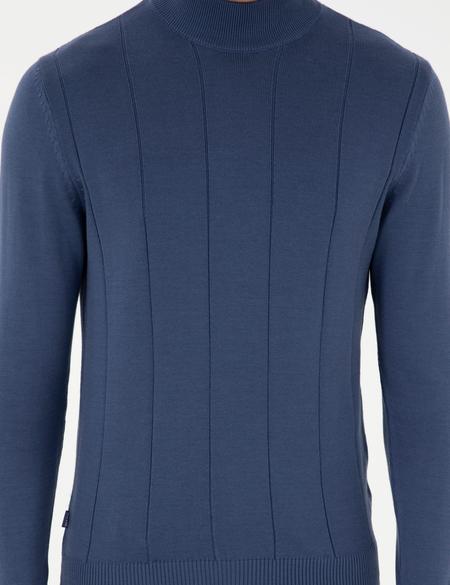 İndigo Slim Fit Yarım Balıkçı Yaka Triko Kazak - 50300460009