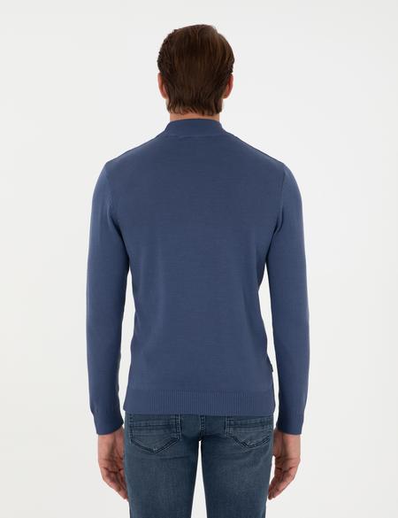 İndigo Slim Fit Yarım Balıkçı Yaka Triko Kazak - 50300460009