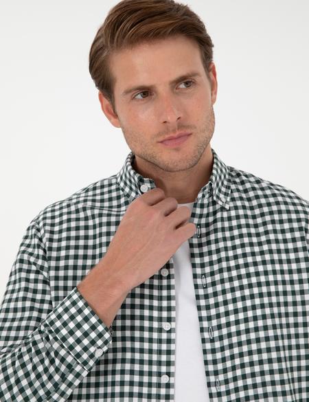 Haki Regular Fit Uzun Kollu Gömlek - 50277737010