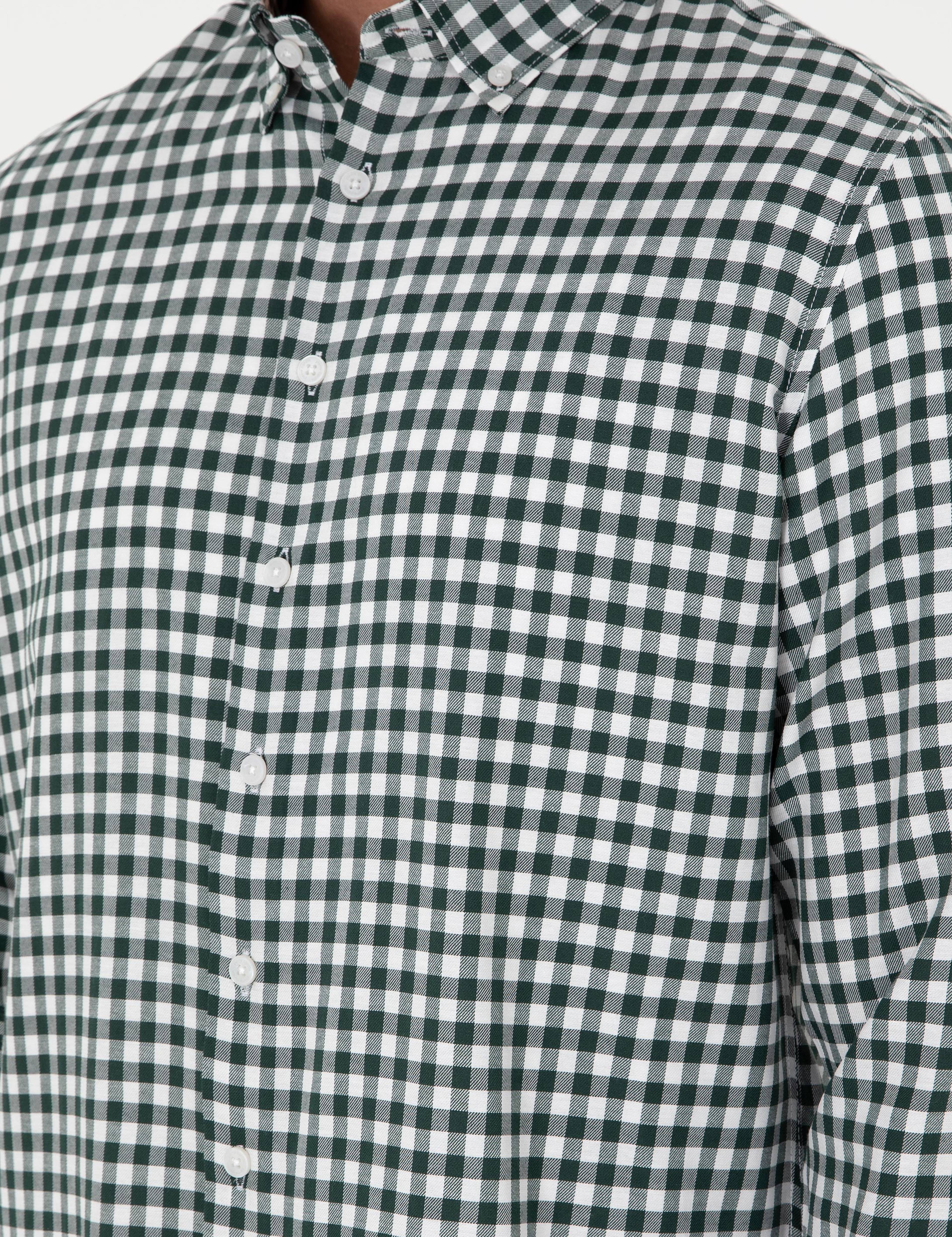 Haki Regular Fit Uzun Kollu Gömlek - Image 7