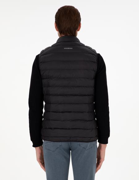 Siyah Cropped Slim Yelek - 50292913013