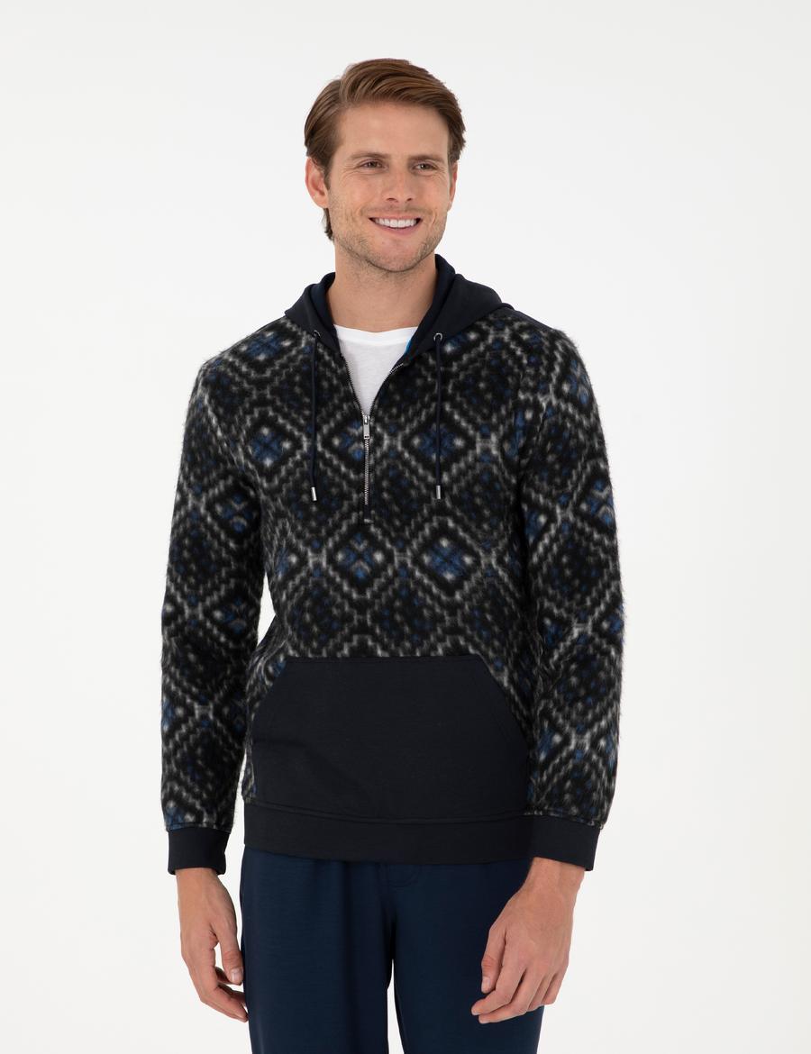 Lacivert Regular Fit Sweatshirt