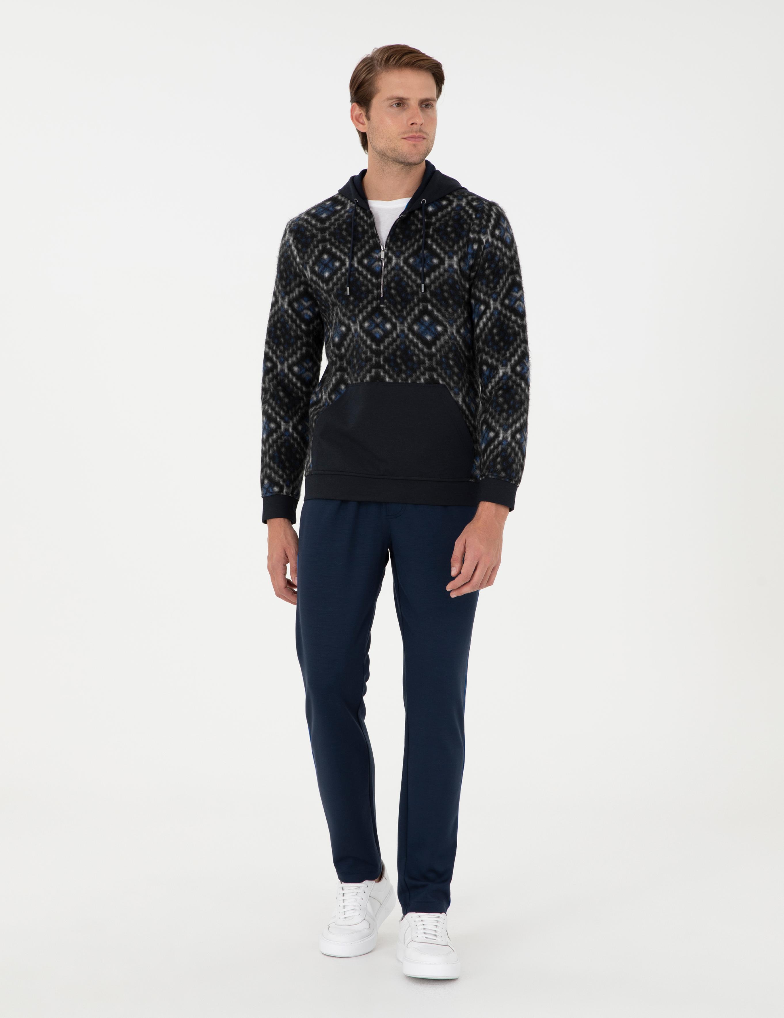 Lacivert Regular Fit Sweatshirt