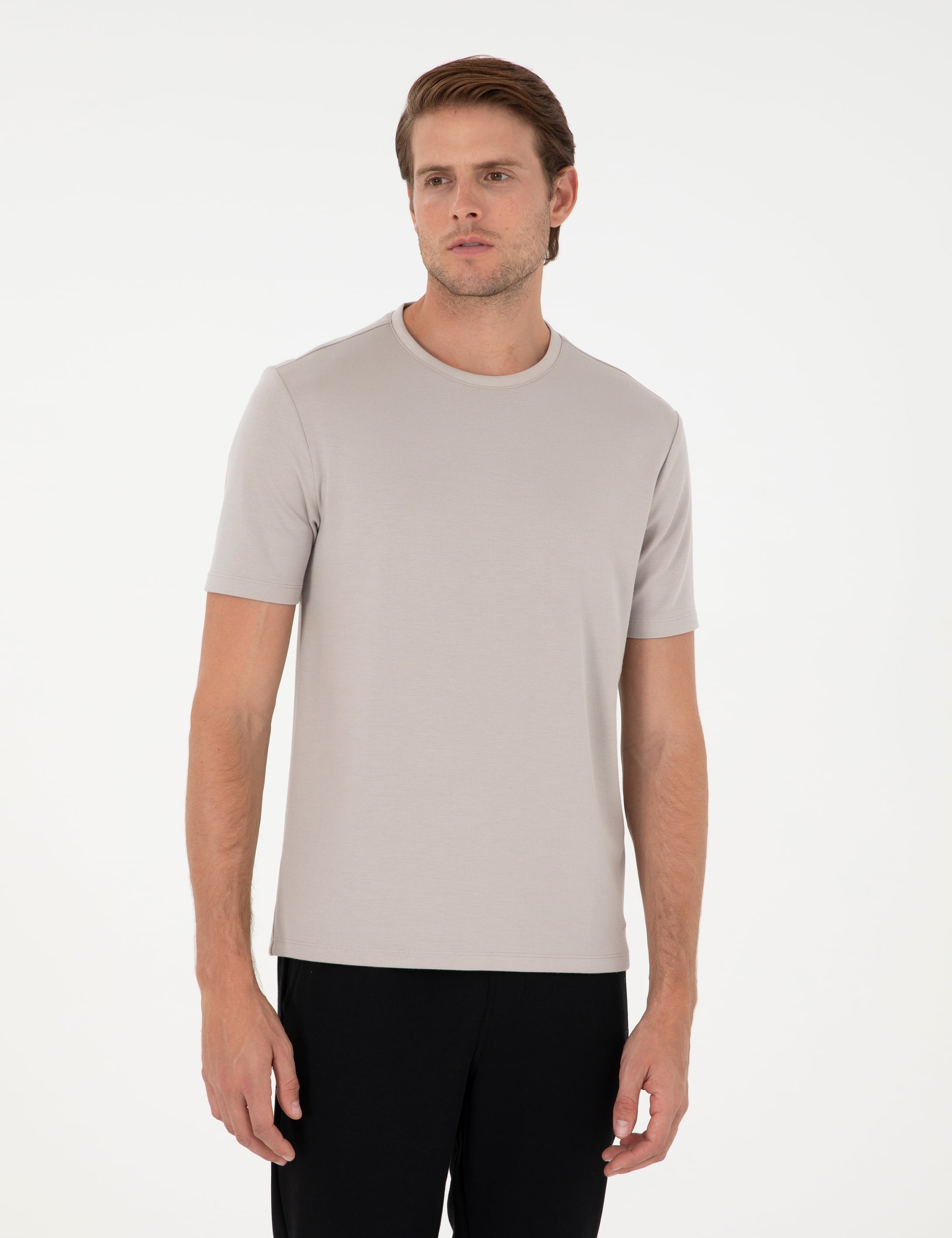 Taş Regular Fit Bisiklet Yaka Tişört