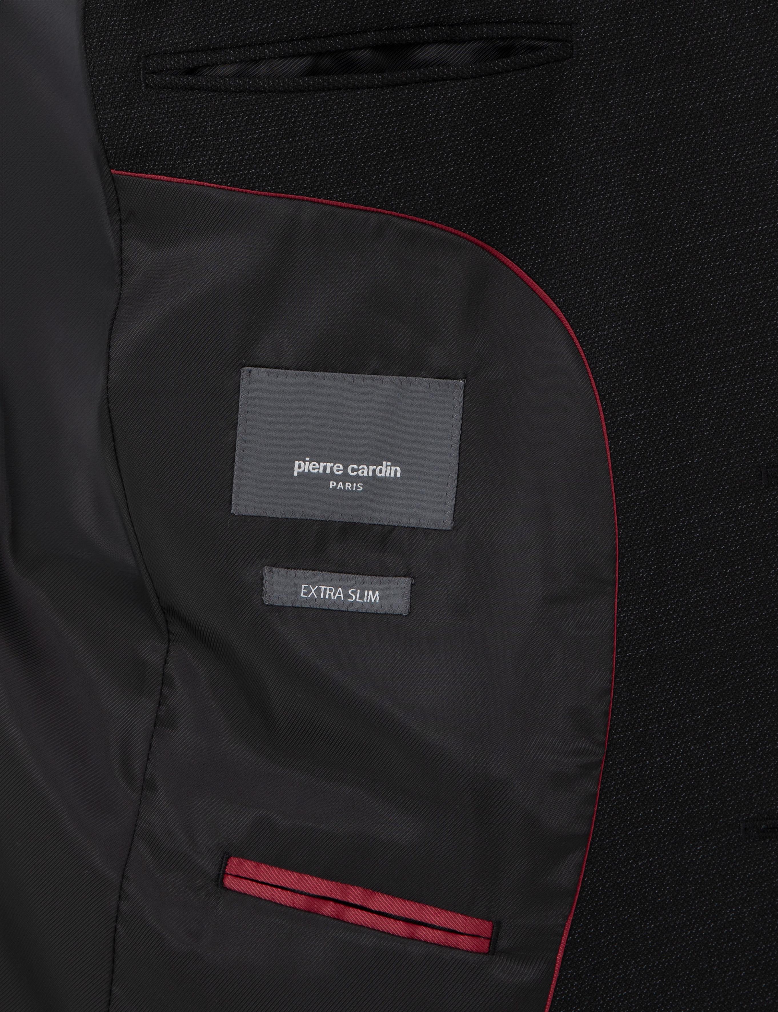 Siyah Ex. Slim Fit Yünlü Takım Elbise