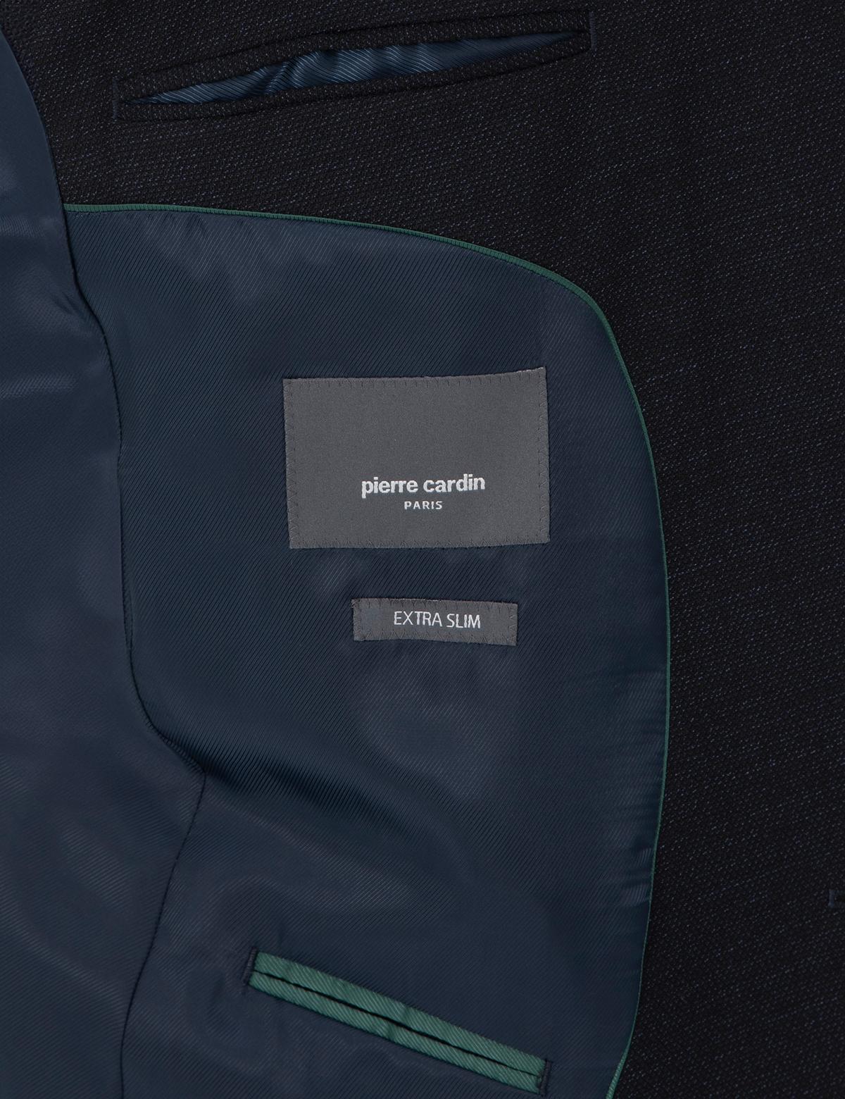 Lacivert Ex. Slim Fit Yünlü Takım Elbise - 50291976044