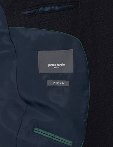Lacivert Ex. Slim Fit Yünlü Takım Elbise
