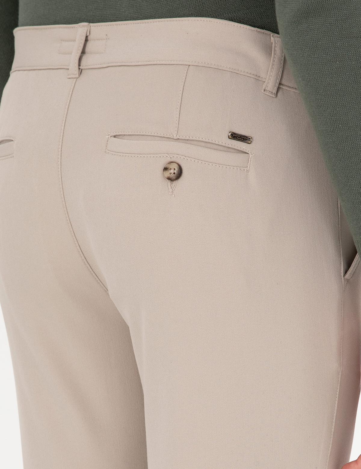 Bej Slim Fit Jogger Kanvas Pantolon - 50295934009