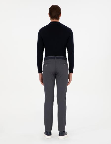 Antrasit Slim Fit Kanvas Pantolon - 50299517257