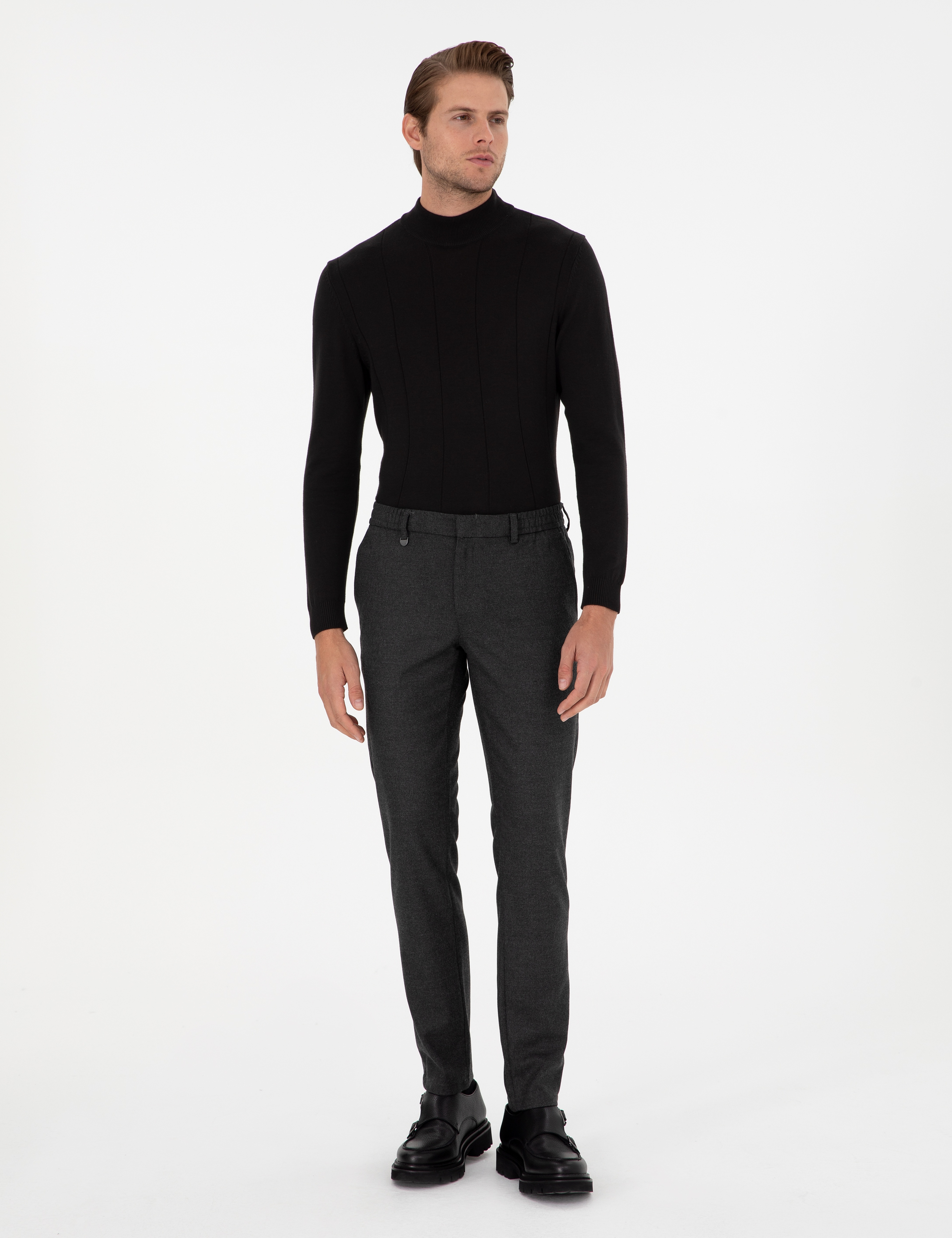 Antrasit Ex. Slim Fit Kumaş Pantolon - Image 3