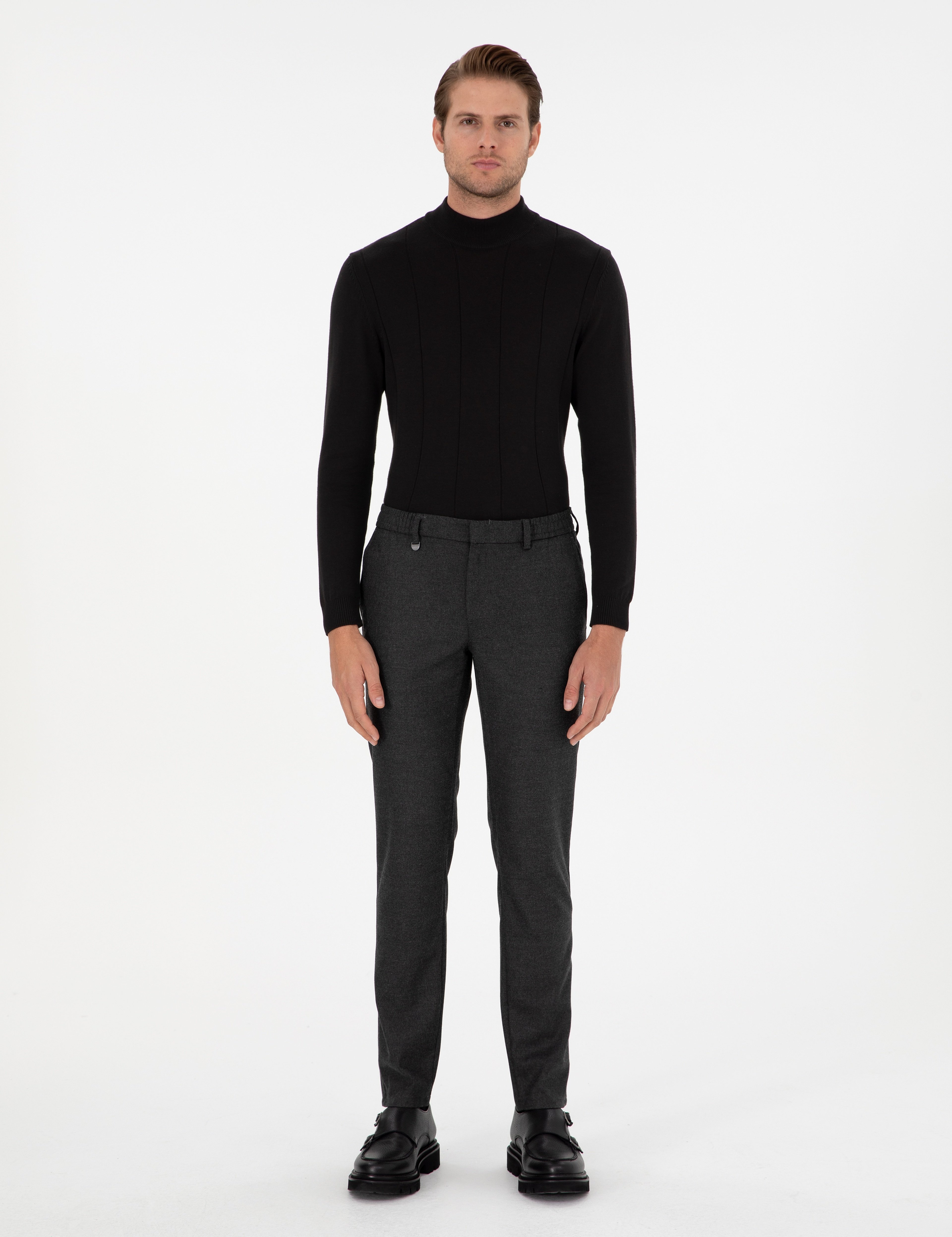 Antrasit Ex. Slim Fit Kumaş Pantolon - Image 1
