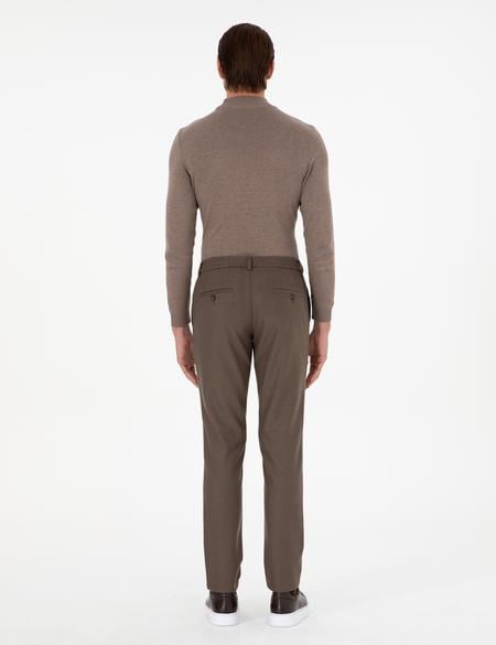 Kahverengi Ex. Slim Fit Kumaş Pantolon - 50297517047