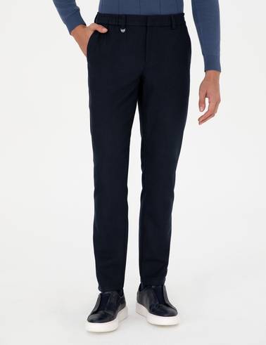 Lacivert Ex. Slim Fit Kumaş Pantolon