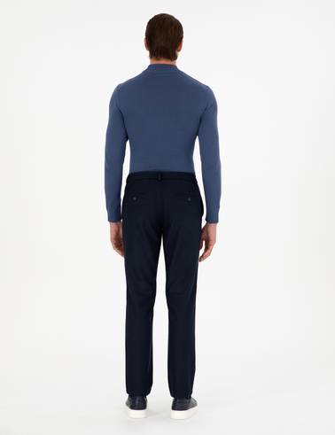 Lacivert Ex. Slim Fit Kumaş Pantolon