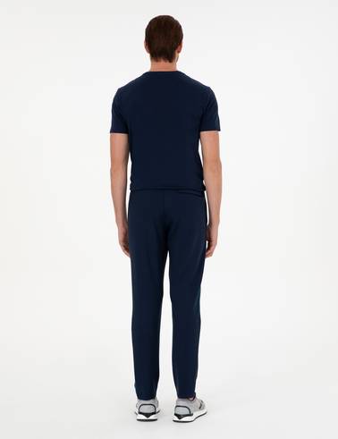 Lacivert Slim Fit Eşofman Altı