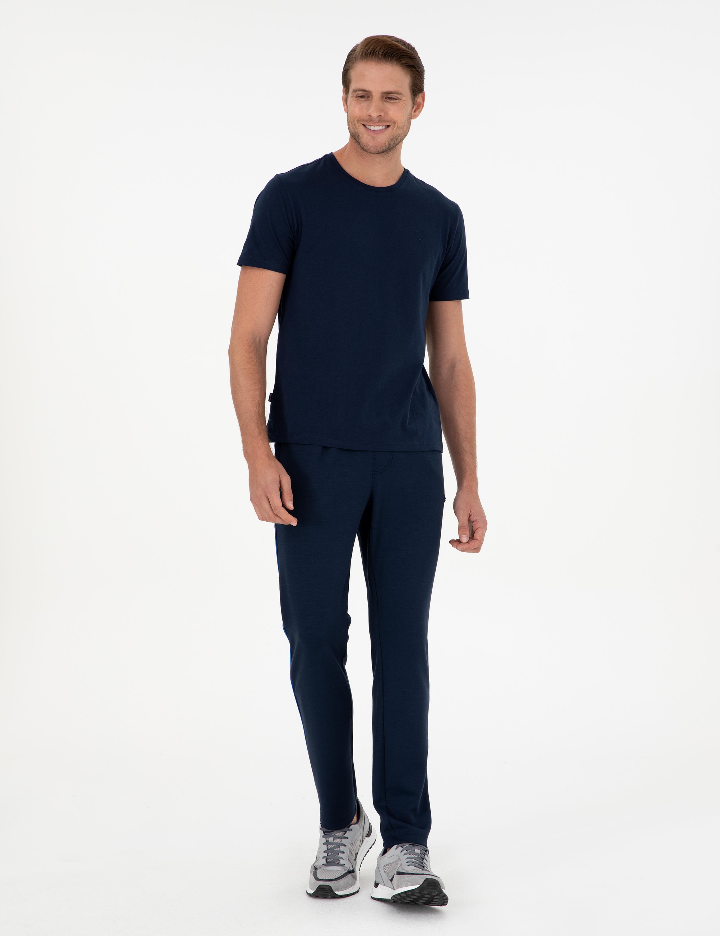 Lacivert Slim Fit Eşofman Altı