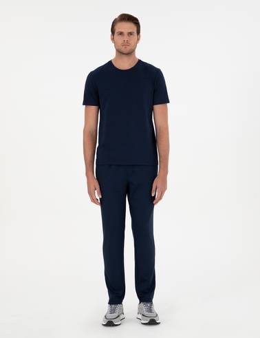 Lacivert Slim Fit Eşofman Altı