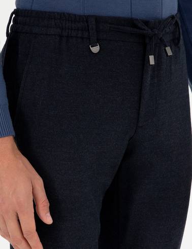 Lacivert Ex. Slim Fit Kumaş Pantolon