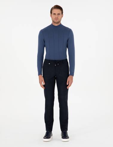 Lacivert Ex. Slim Fit Kumaş Pantolon