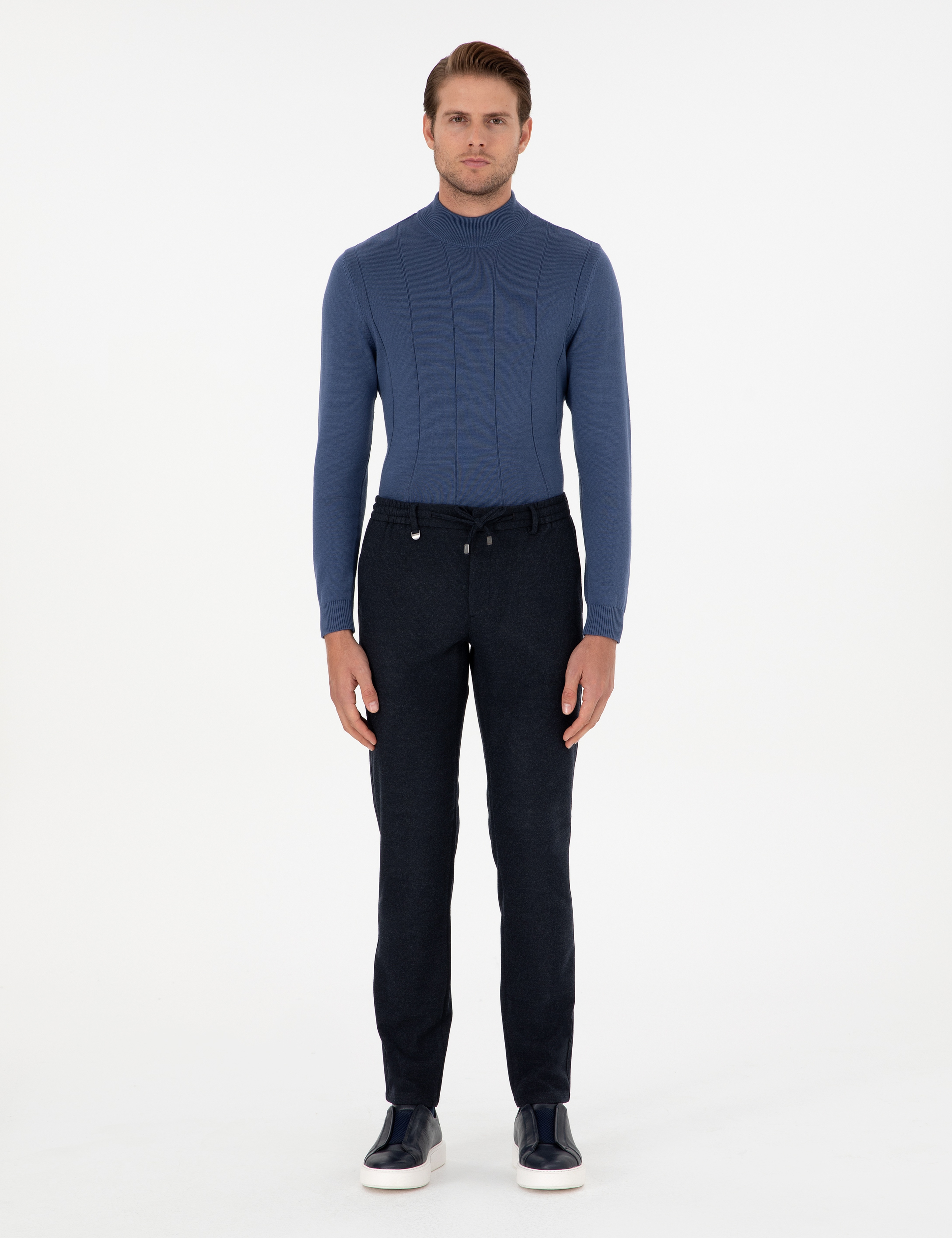 Lacivert Ex. Slim Fit Kumaş Pantolon - Image 1