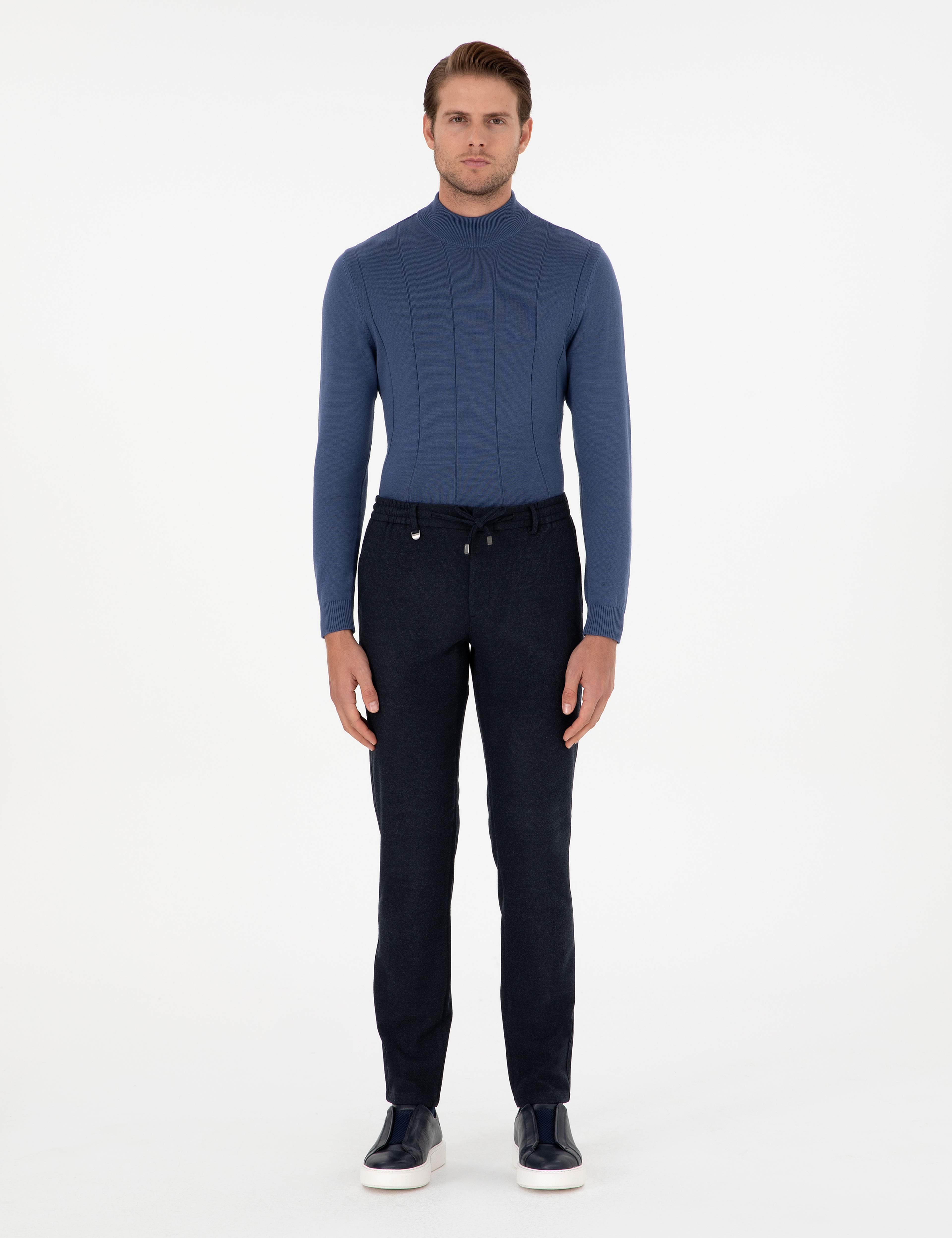 Lacivert Ex. Slim Fit Kumaş Pantolon