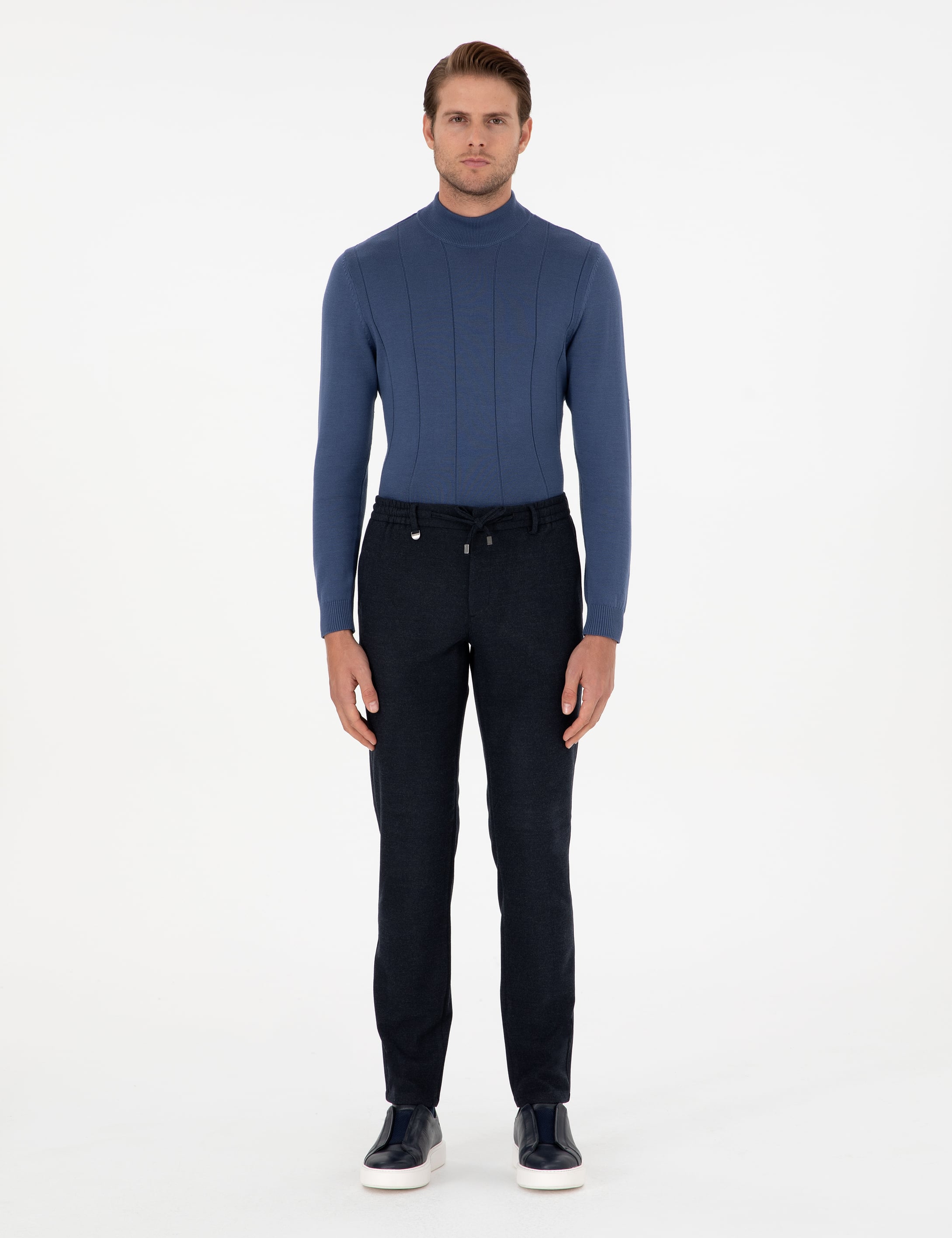 Lacivert Ex. Slim Fit Kumaş Pantolon