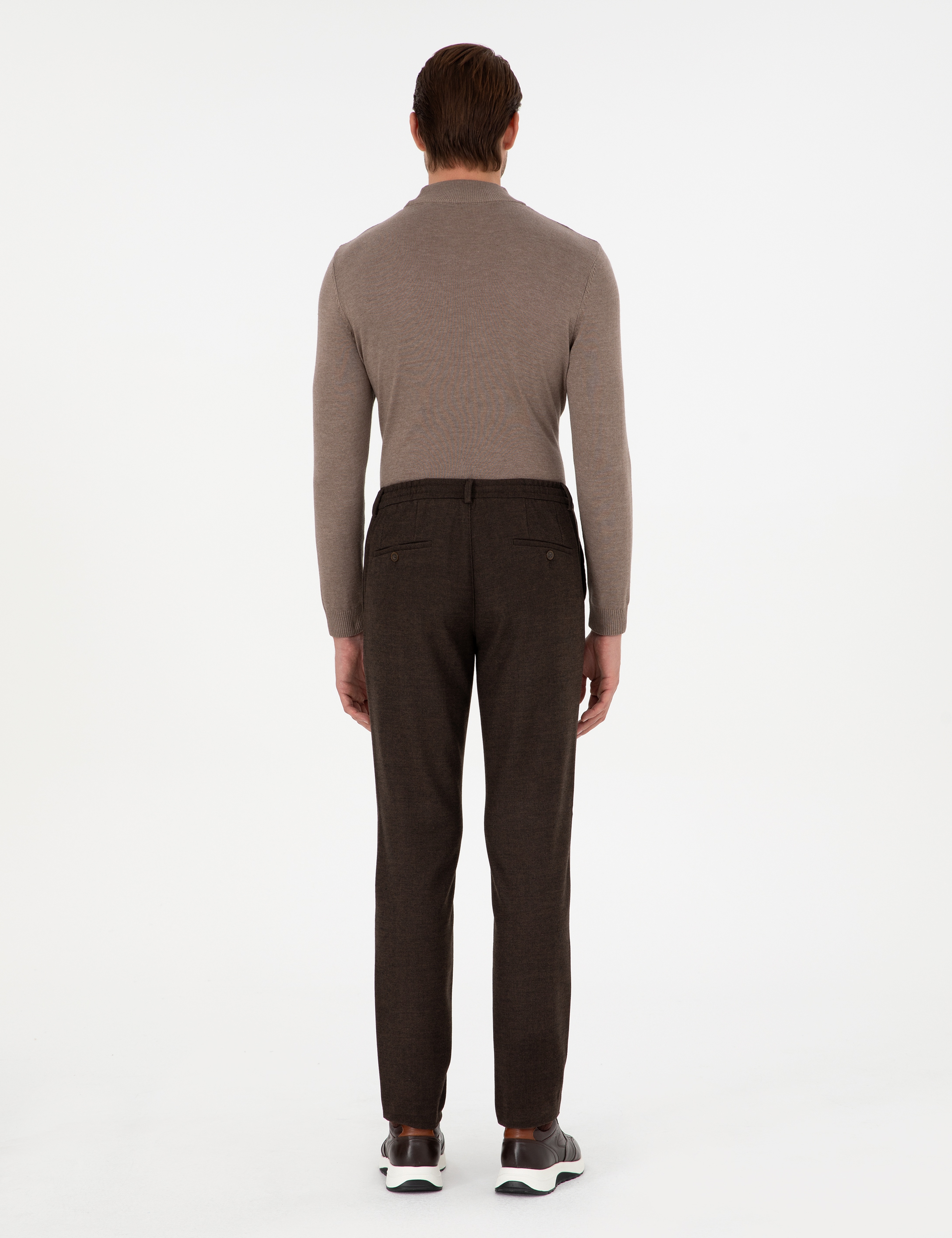 Kahverengi Ex. Slim Fit Kumaş Pantolon