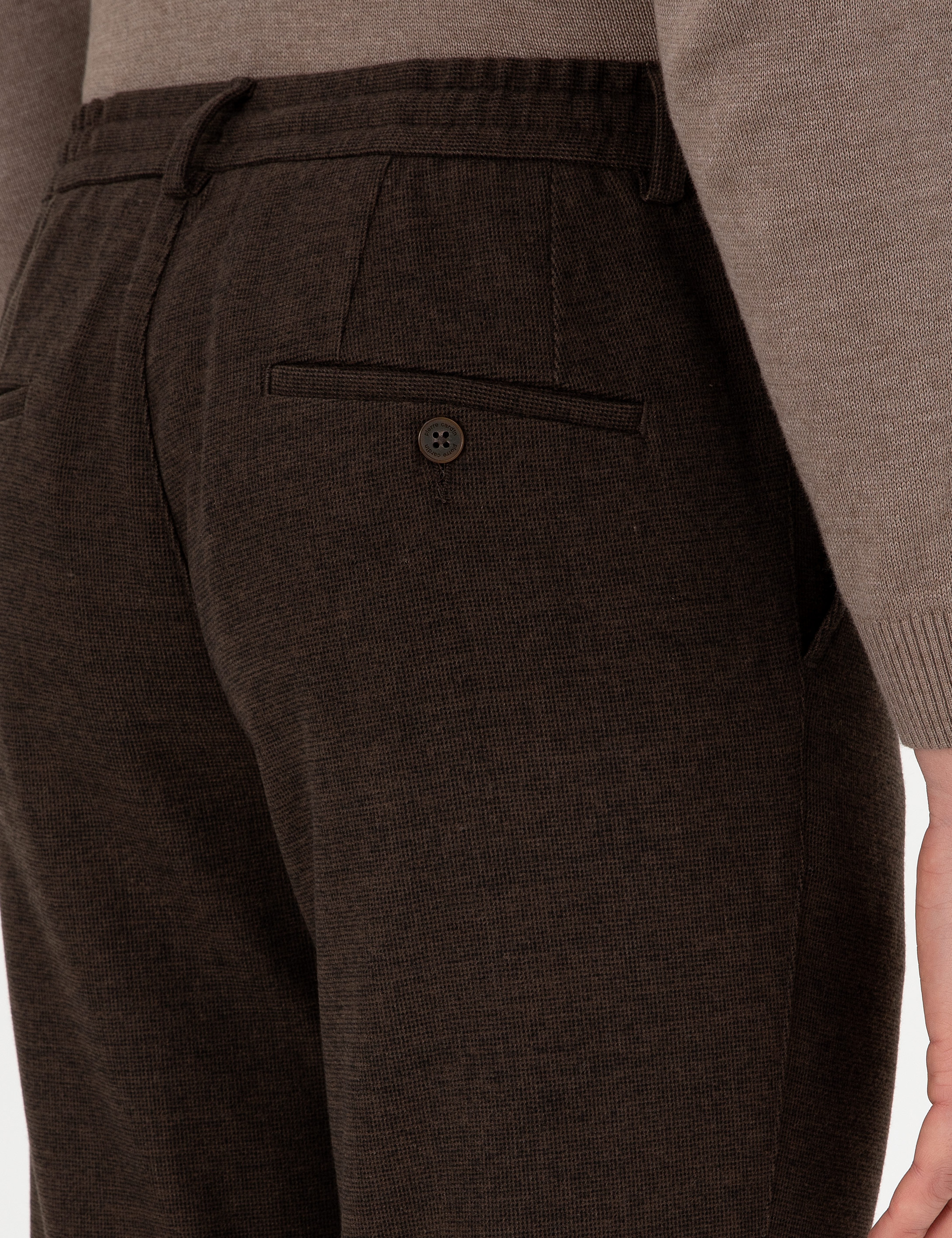 Kahverengi Ex. Slim Fit Kumaş Pantolon - Image 6