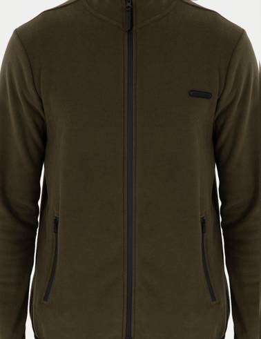 Haki Regular Fit Polar Hırka