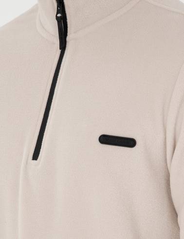 Taş Regular Fit Yarım Fermuarlı Polar Sweatshirt